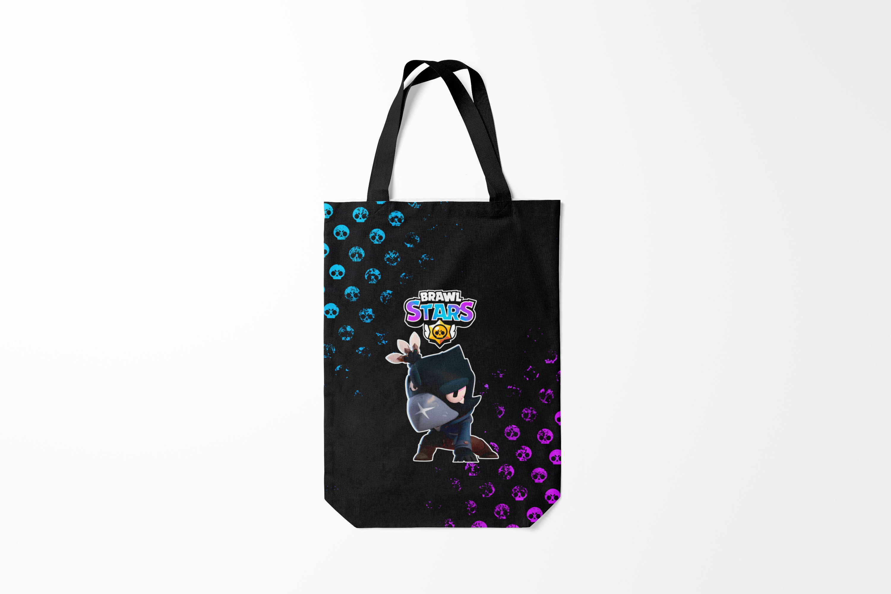 

Сумка шoппер унисекс Burnettie Brawl Stars CROW, красный; черный, Brawl Stars CROW