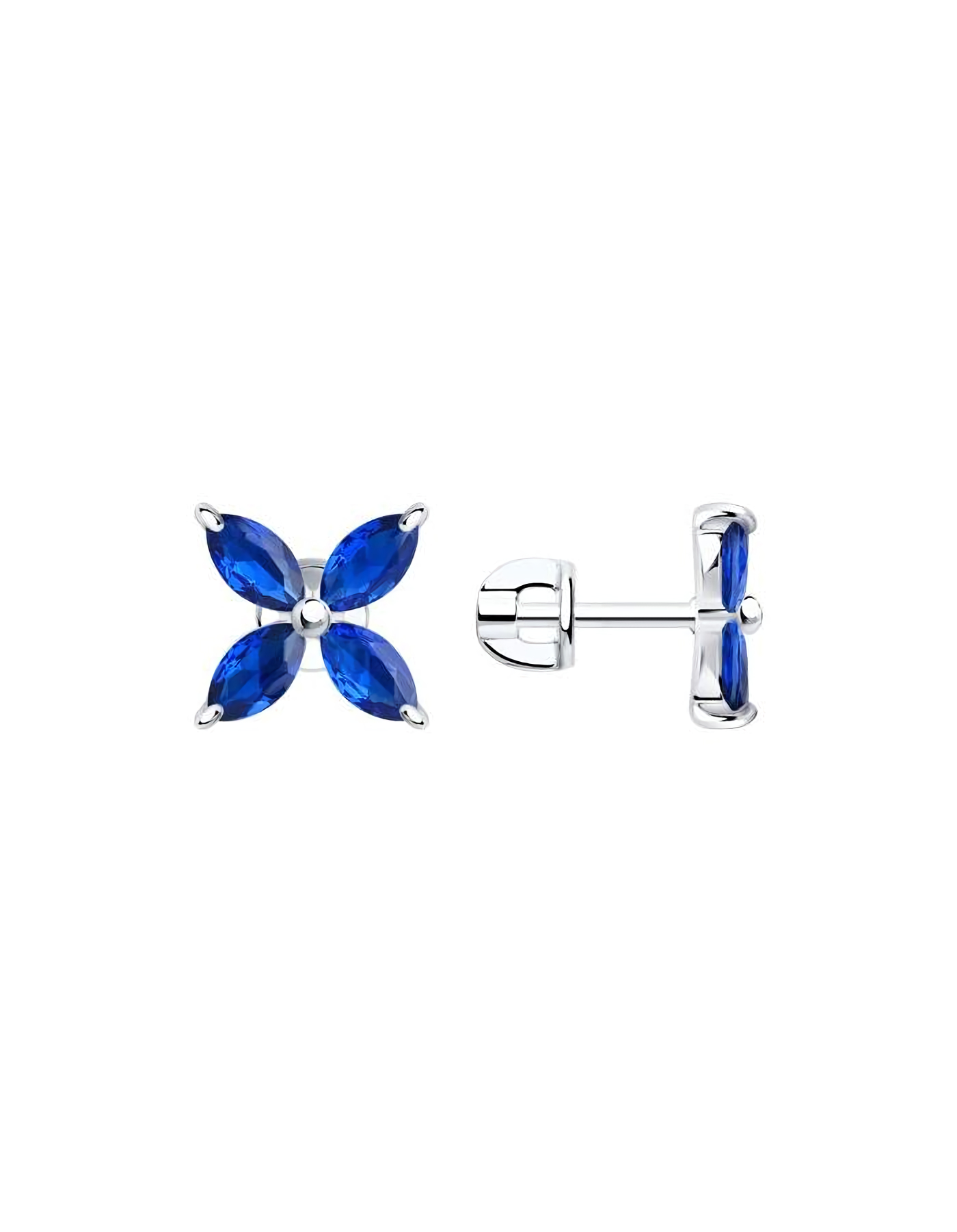 

Серьги пусеты из серебра TEO MAORI 894024865, фианит, 894024865
