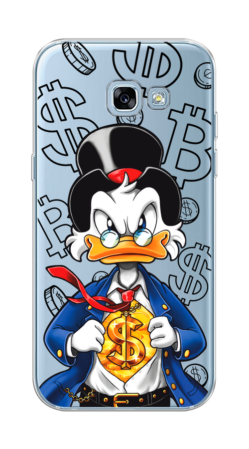 

Чехол на Samsung Galaxy A5 2017 "Scrooge Goldman", Черный;белый;синий, 20650-1