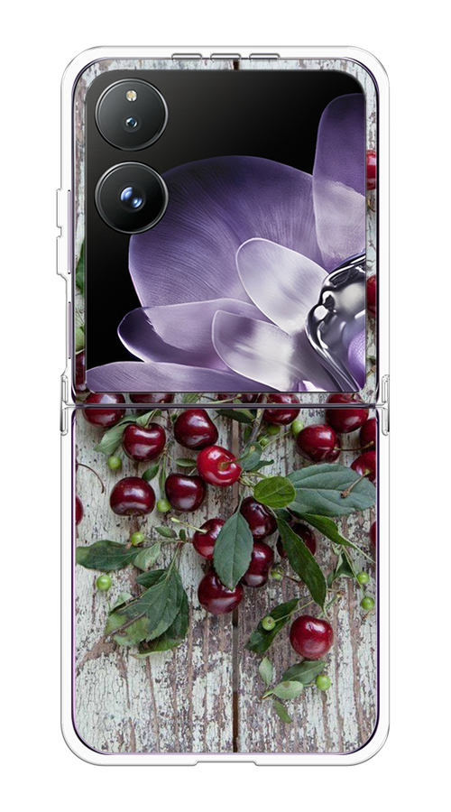 

Чехол на Xiaomi Mix Flip "Вишня", Бордовый;зеленый;серый, 323150-1