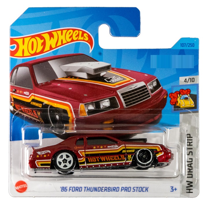 

Машинка базовой коллекции Hot Wheels `86 FORD THUNDERBIRD PRO STOCK красная 5785/HKK03, Бордовый;красный