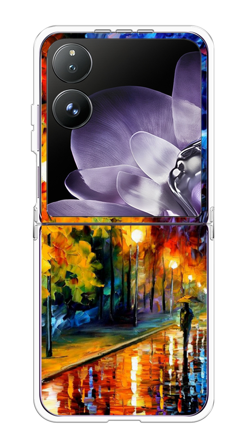 

Чехол на Xiaomi Mix Flip "Безлюдная улочка", Оранжевый;желтый;синий, 323150-1
