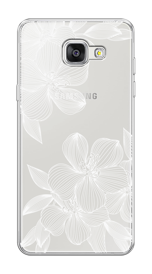 

Чехол на Samsung Galaxy A5 2016 "Крокус", Белый;прозрачный, 20550-1
