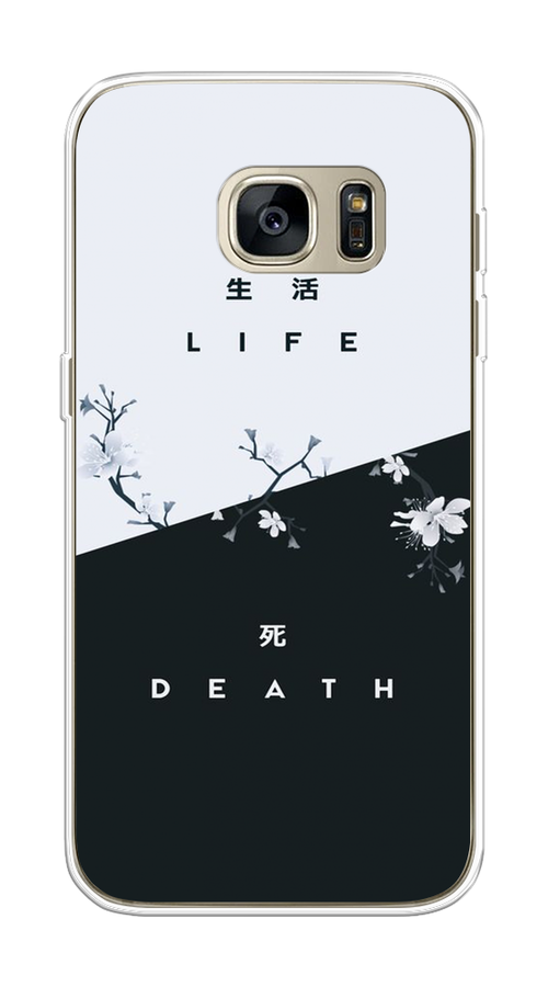 

Чехол Awog на Samsung Galaxy S7 "Life and death", Черный;серый, 24550-7