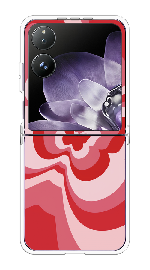 

Чехол на Xiaomi Mix Flip "Бабочка в стиле хиппи", Красный;розовый, 323150-1