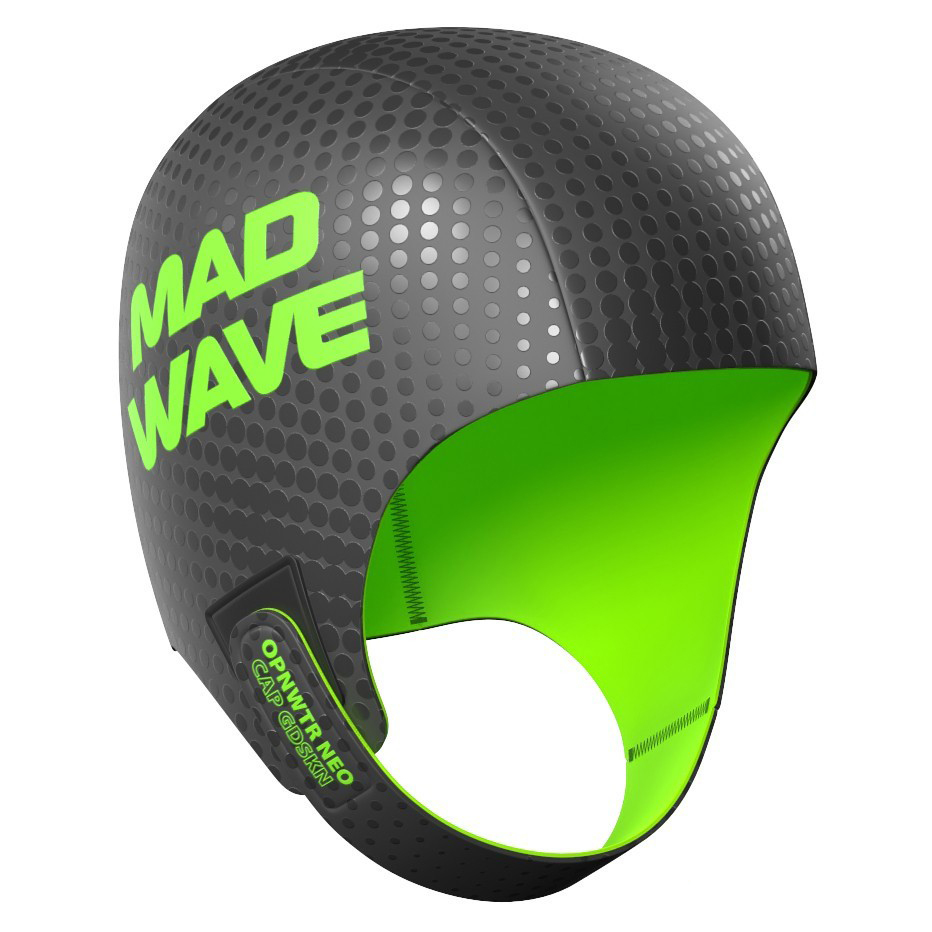 Гидрошлем Mad Wave для триатлона Neo Cap зеленый L/XL INT