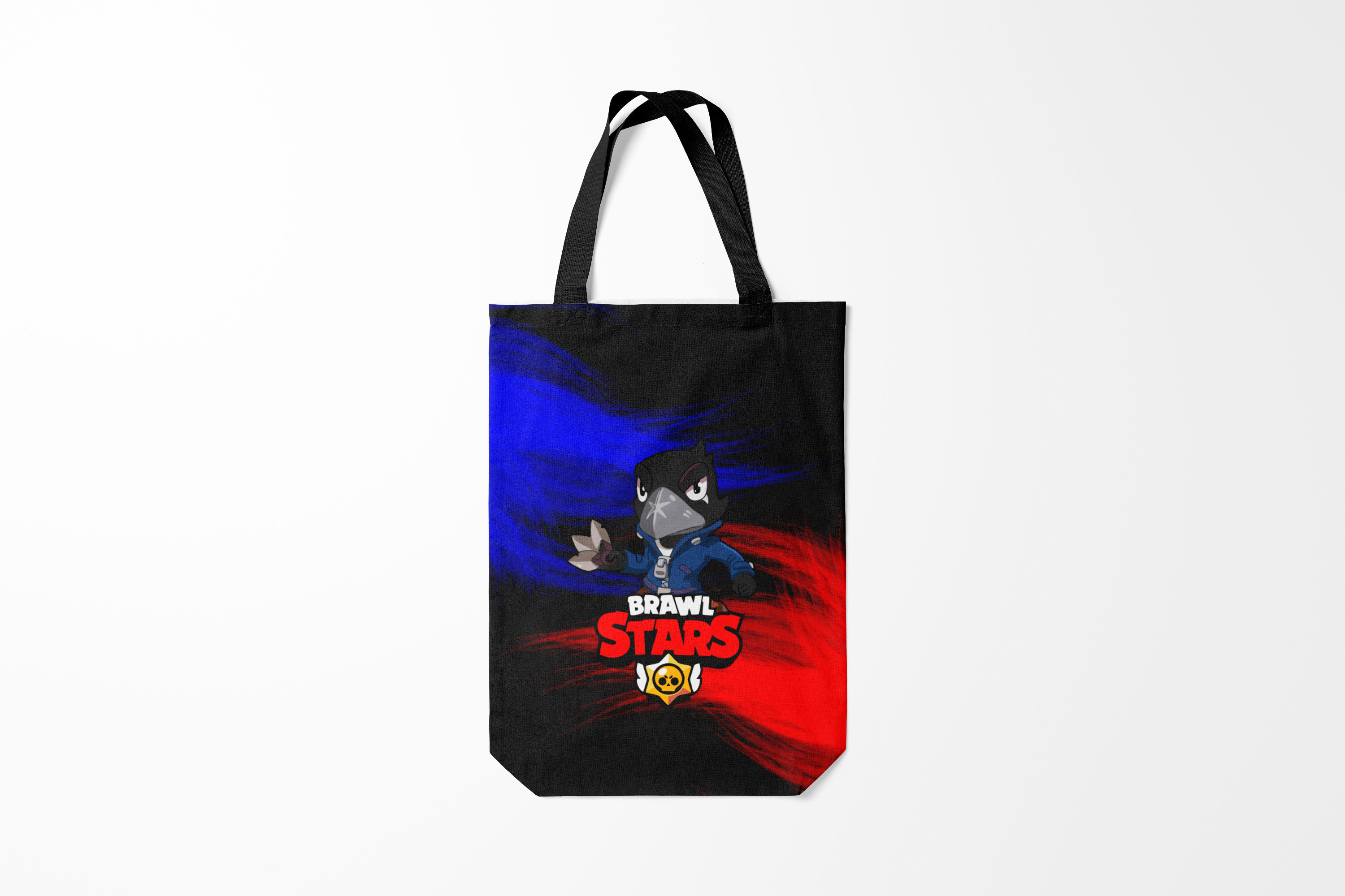 

Сумка шoппер унисекс Burnettie Brawl Stars CROW, черный; красный, Brawl Stars CROW