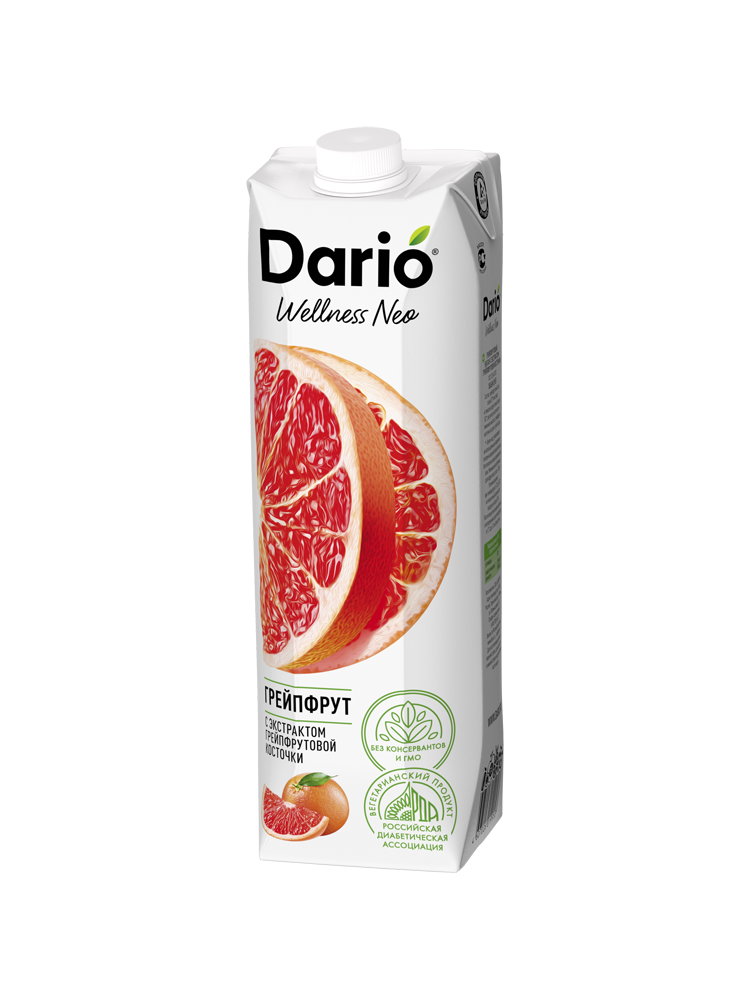

Нектар Dario Wellness Neo грейпфрут-манго-банан 0,95 л х 3 шт