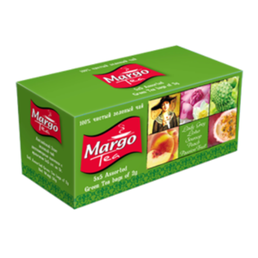 

Чай Margo Tea зеленый Ассорти, 25 пакетов