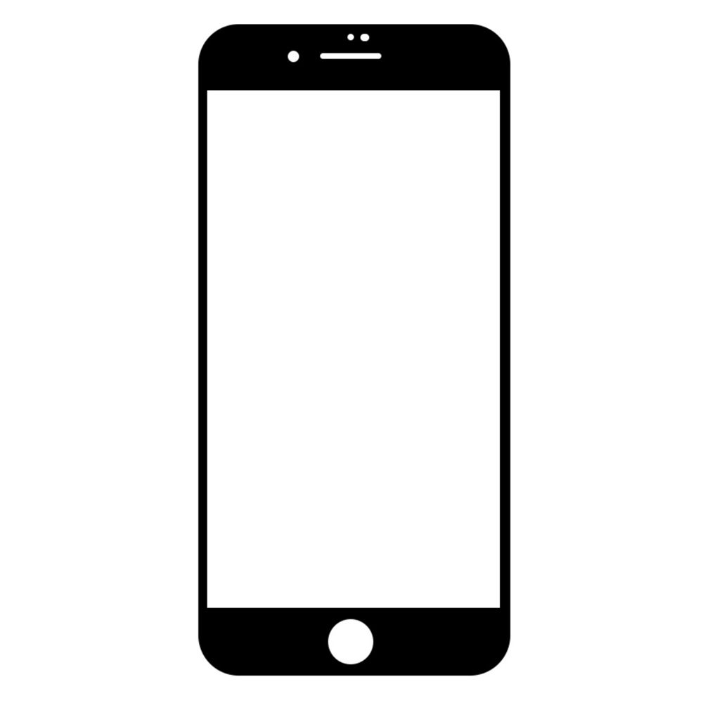 

Стекло защитное Krutoff с полной проклейкой для iPhone 8 Plus черное
