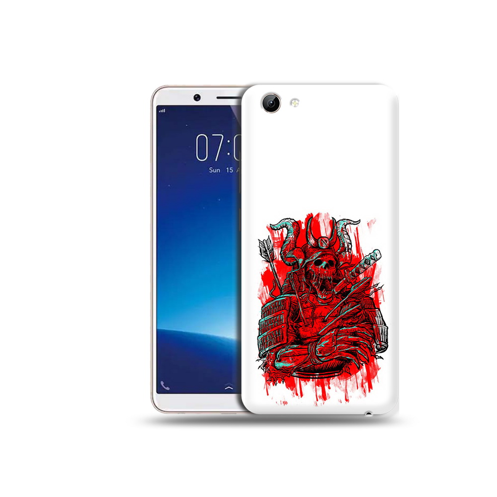 

Чехол MyPads Tocco для Vivo Y71 красный скелет воин (PT111858.440.413), Прозрачный, Tocco