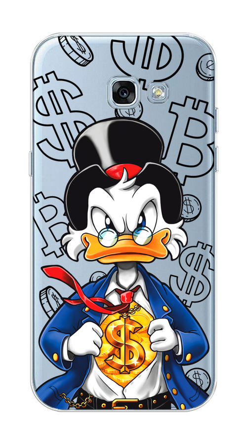 

Чехол на Samsung Galaxy A3 2017 "Scrooge Goldman", Черный;белый;синий, 20350-1