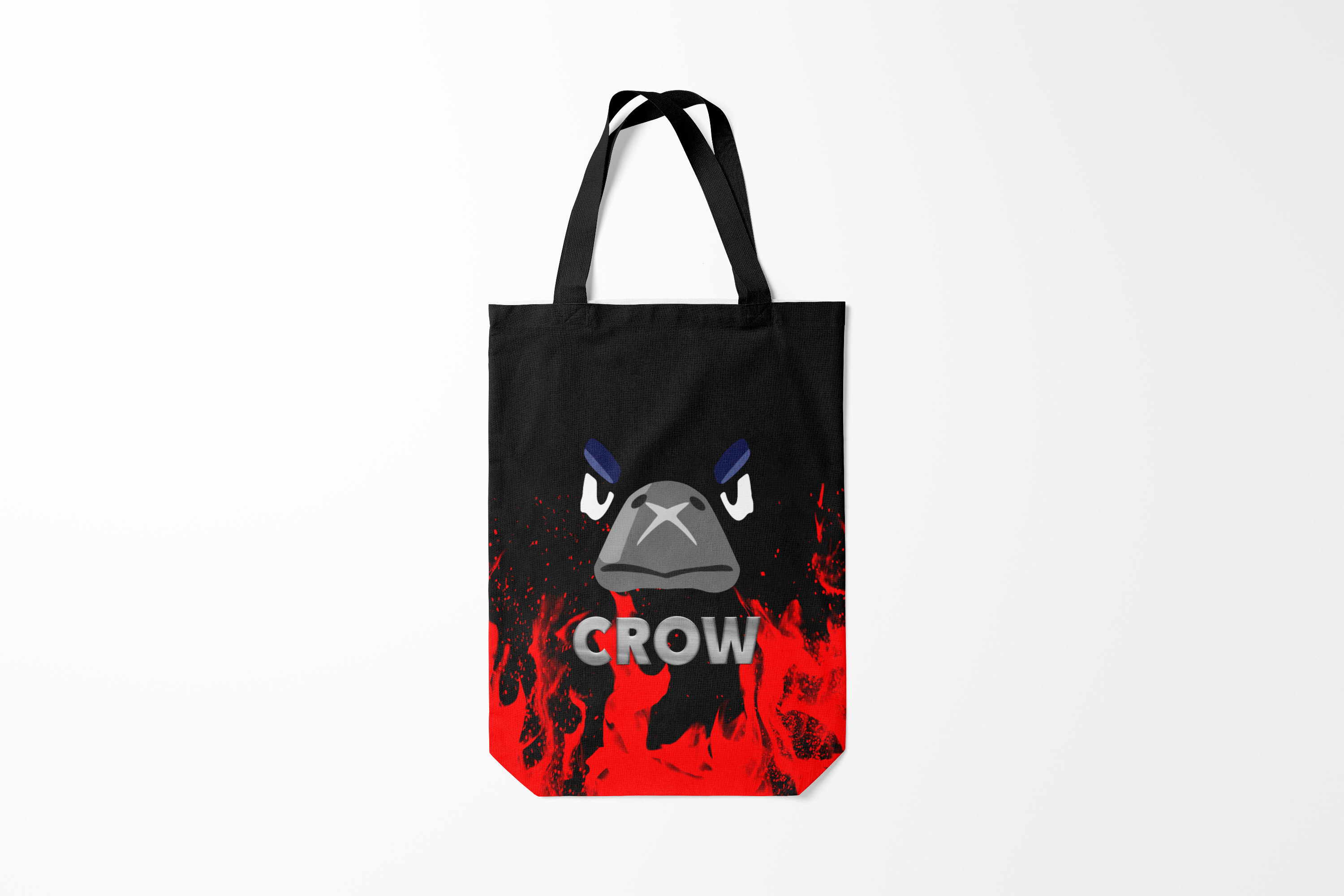 

Сумка шoппер унисекс Burnettie Brawl Stars CROW, черный; красный, Brawl Stars CROW