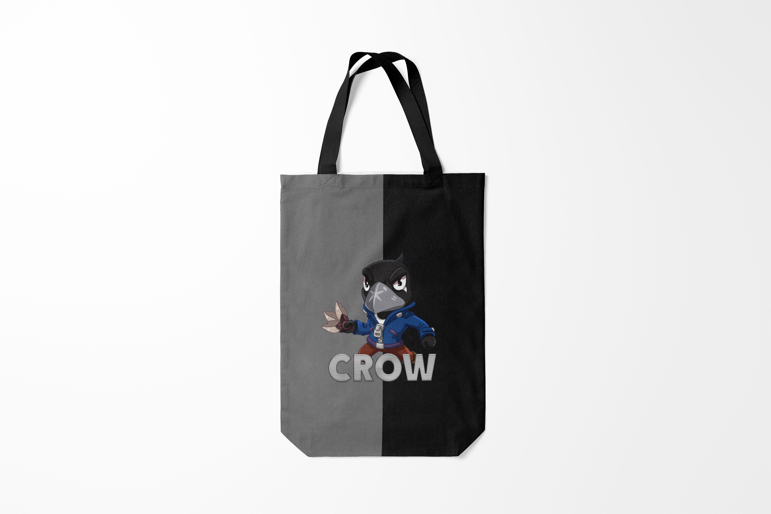 

Сумка шoппер унисекс Burnettie Brawl Stars CROW, серый, Brawl Stars CROW
