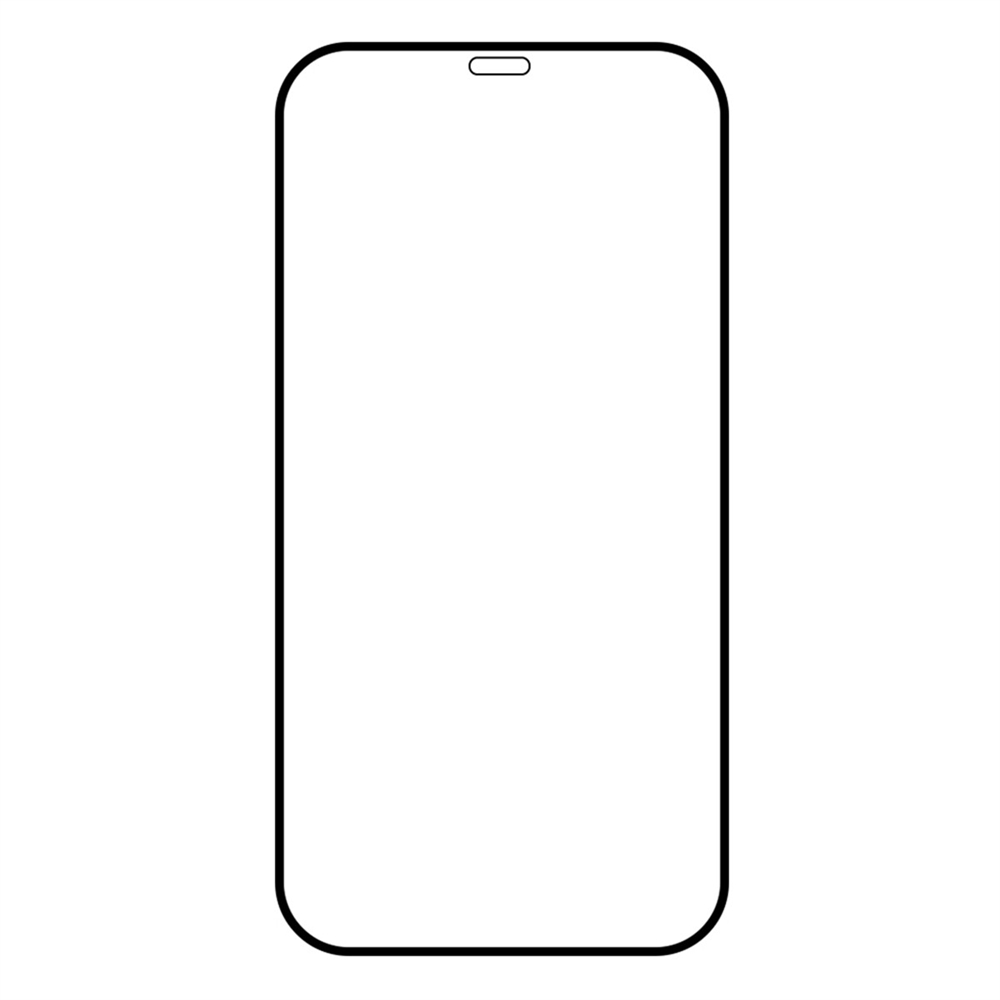 

Стекло защитное Krutoff с полной проклейкой для iPhone 12 Pro (6.1") черное
