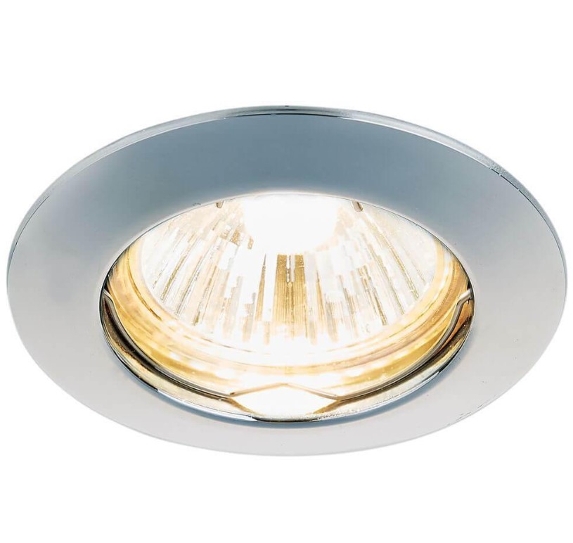 фото Светильник встраиваемый ambrella iron 863a ch gu5.3 50w хром ambrella light