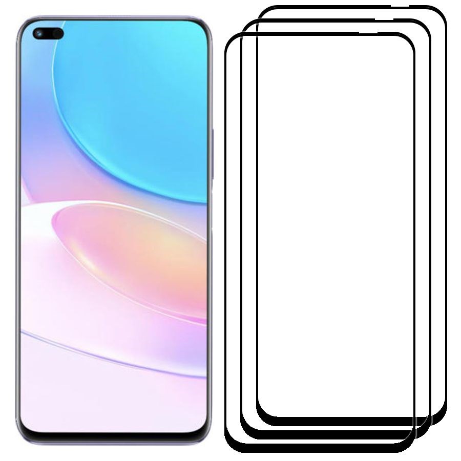 

Комплект из 3х стекол Full Glue Premium Krutoff для Honor 50 Lite черное