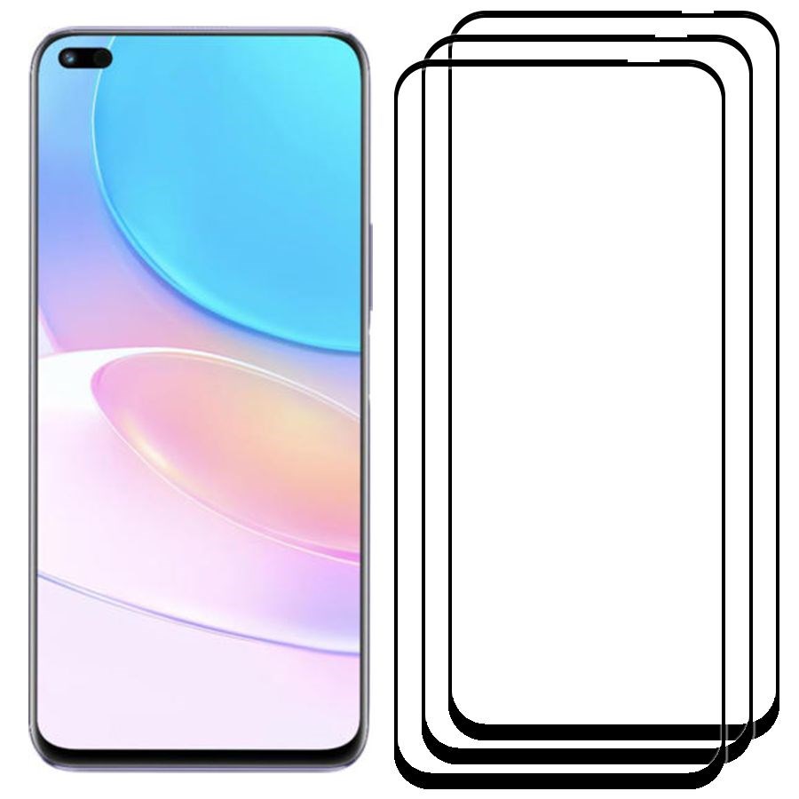 

Комплект из 3х стекол Full Glue Premium Krutoff для Huawei Nova 8i черное