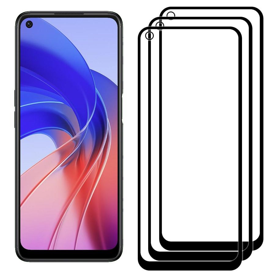 

Комплект из 3х стекол Full Glue Premium Krutoff для OPPO A55 черное