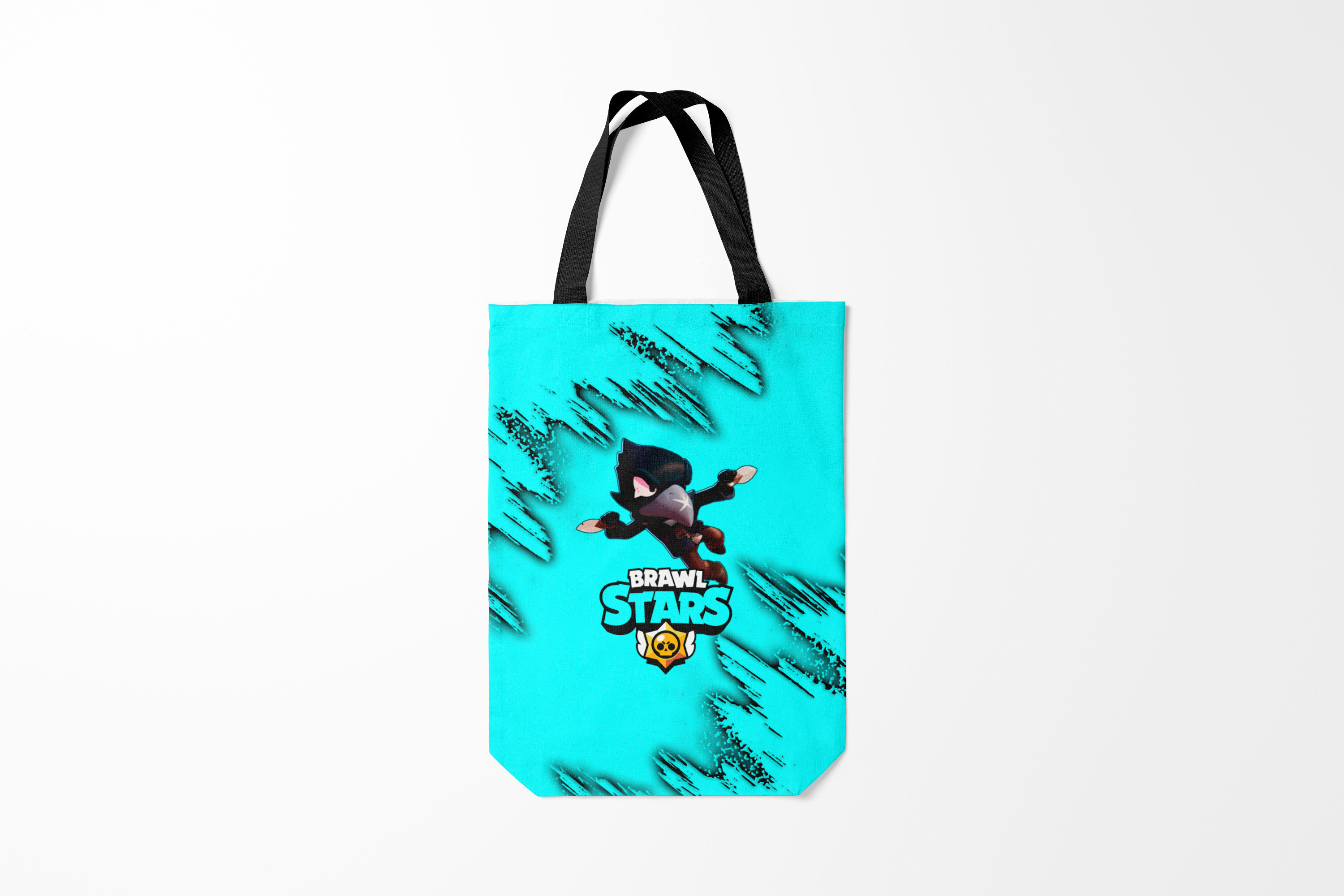 

Сумка шoппер унисекс Burnettie Brawl Stars CROW, черный; серый, Brawl Stars CROW