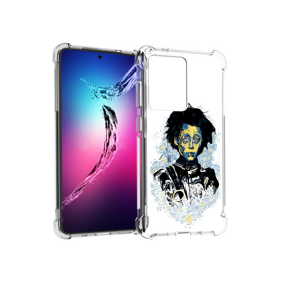 

Чехол MyPads Tocco для Samsung Galaxy S20+ парень черно-белый абстракция, Прозрачный, Tocco