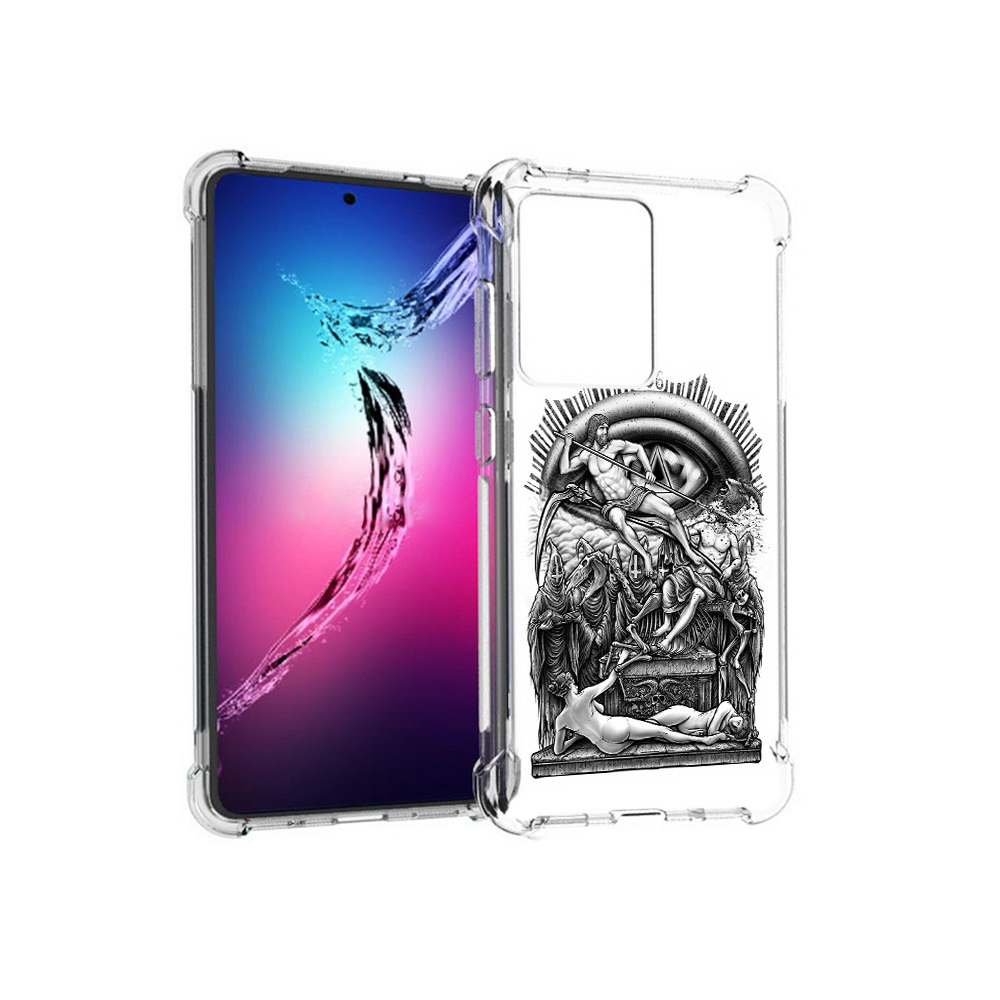 

Чехол MyPads Tocco для Samsung Galaxy S20+ оракул черно белый (PT141343.495.528), Прозрачный, Tocco