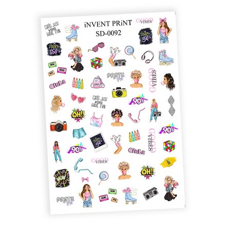 

Слайдер-дизайн iNVENT PRiNT «Девушки. Pop Art» №SD-92, Разноцветный, №SD-92