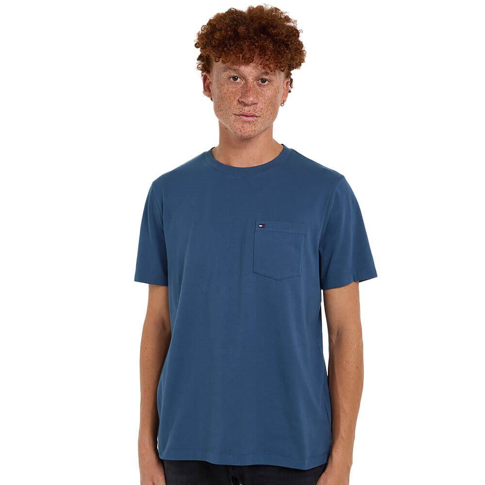 

Футболка мужская Tommy Hilfiger MW0MW36220 синяя 2XL, Синий, MW0MW36220