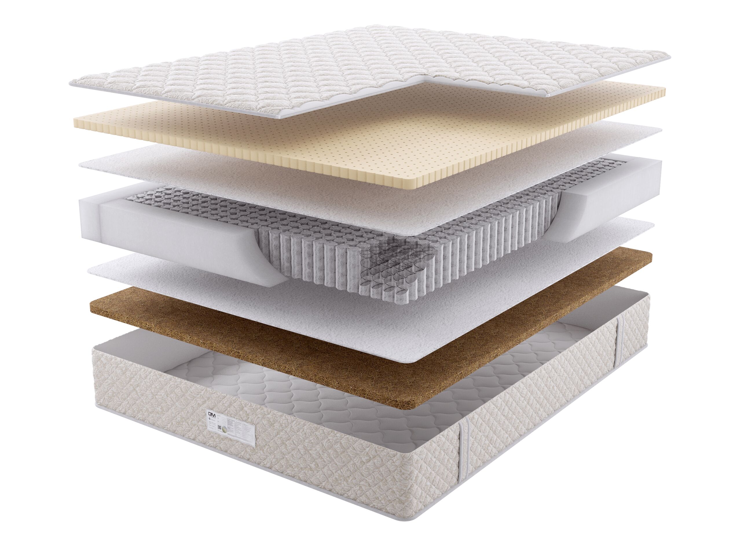 

Матрас Dream Master Комфорт 3 MP 90х190, Бежевый;белый;серый;серебристый, Комфорт 3 MP