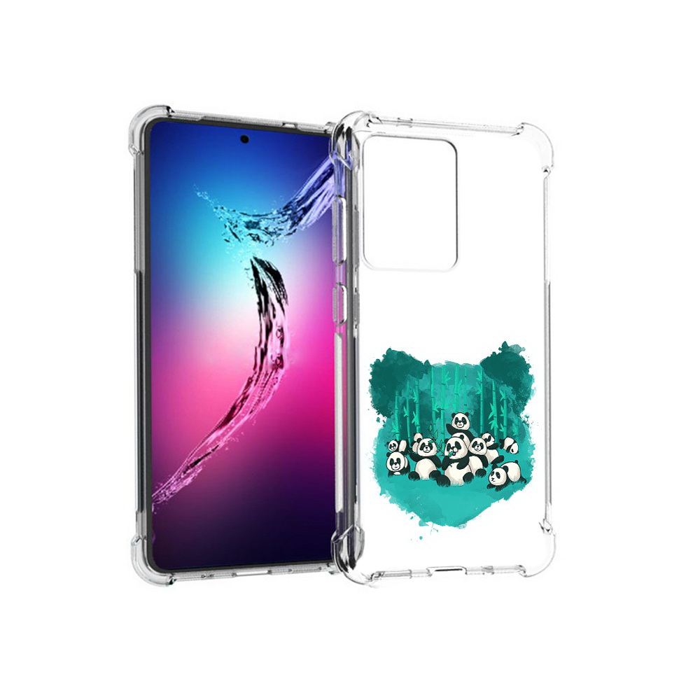 

Чехол MyPads Tocco для Samsung Galaxy S20+ нарисованные панды (PT141343.495.508), Прозрачный, Tocco