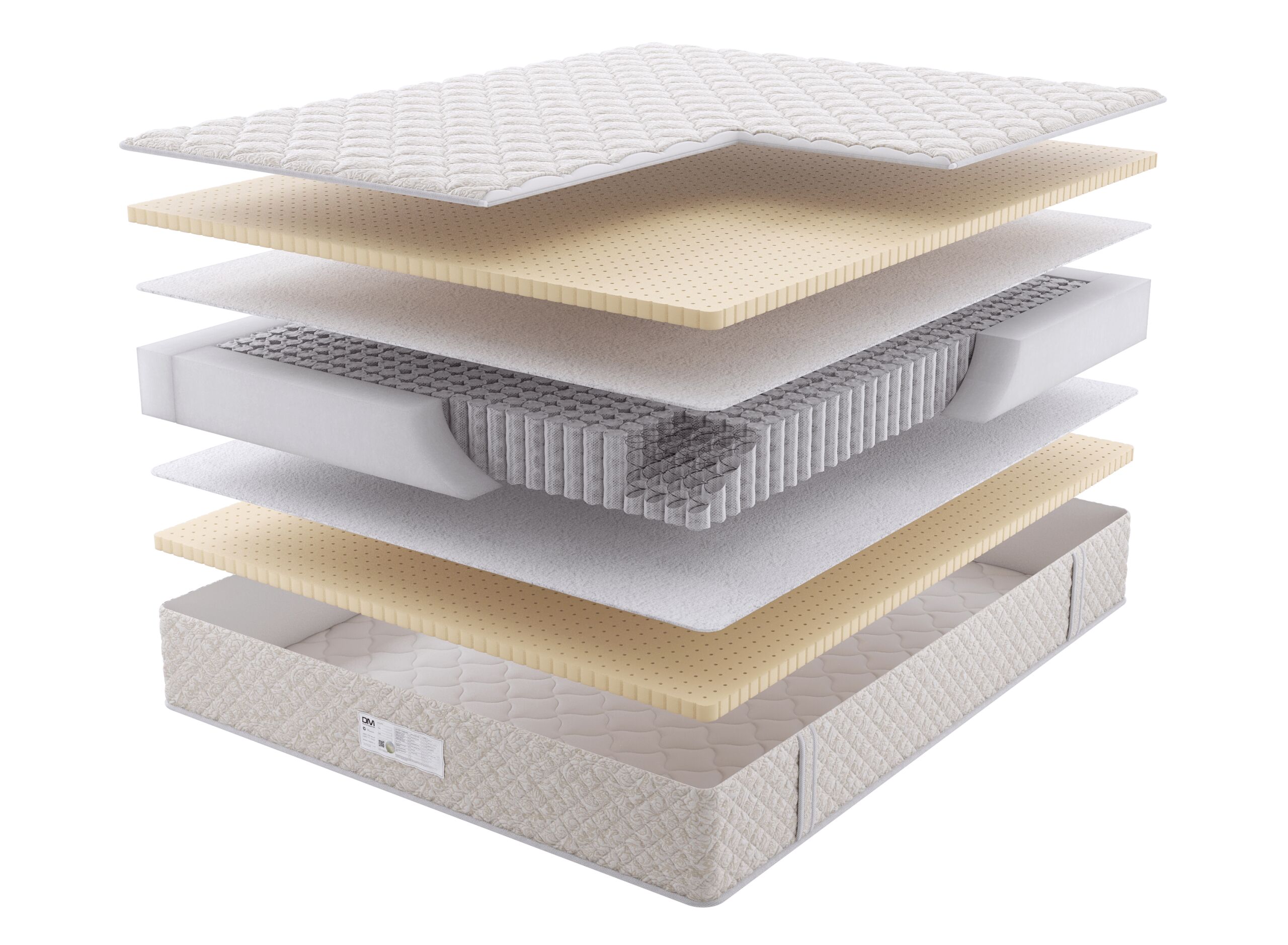 

Матрас Dream Master Комфорт 2 MP 150х190, Бежевый;белый;серый;серебристый, Комфорт 2 MP