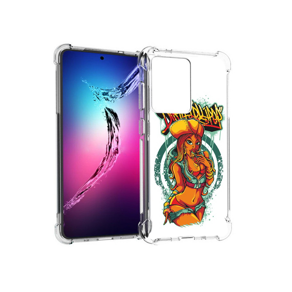 Чехол MyPads Tocco для Samsung Galaxy S20+ нарисованная девушка комикс (PT141343.495.500)