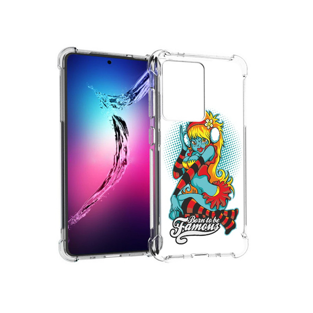 

Чехол MyPads Tocco для Samsung Galaxy S20+ нарисованная девушка в наушниках, Прозрачный, Tocco