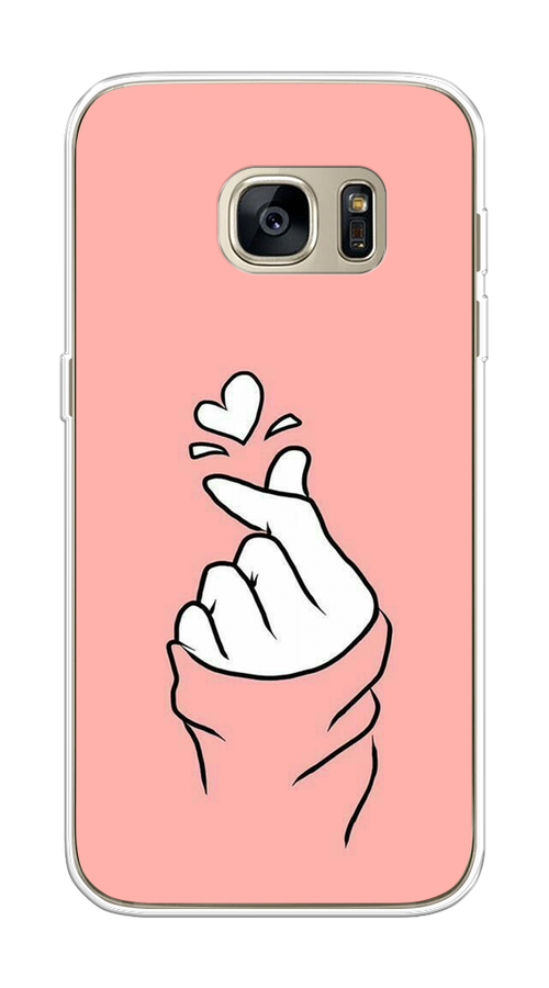 

Чехол Awog на Samsung Galaxy S7 "Любовь-щелк", Оранжевый, 24550-7