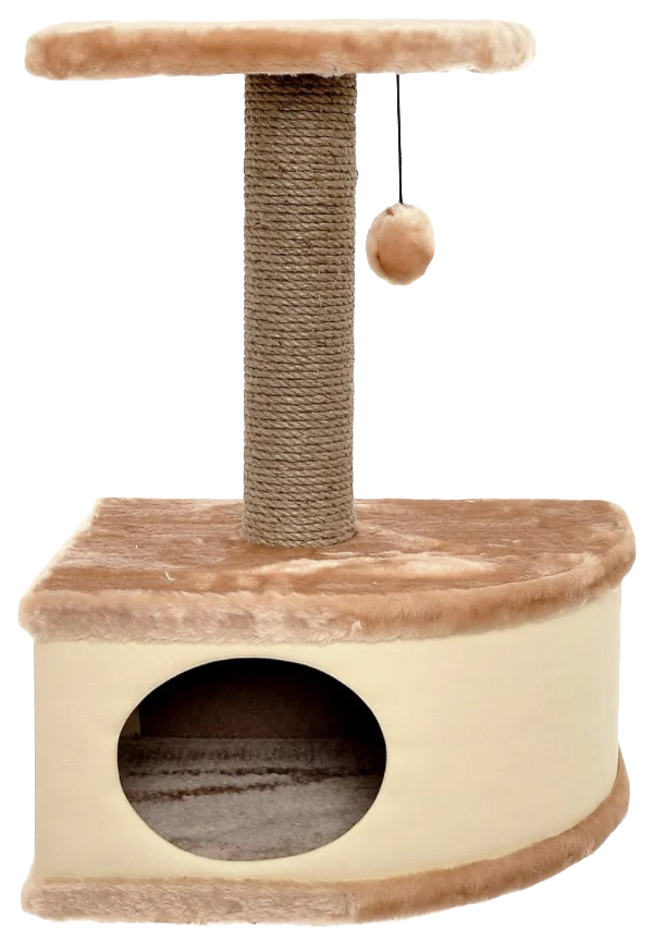 Домик для кошек Yami-Yami Конфетти, бежевый, 49x37x70см
