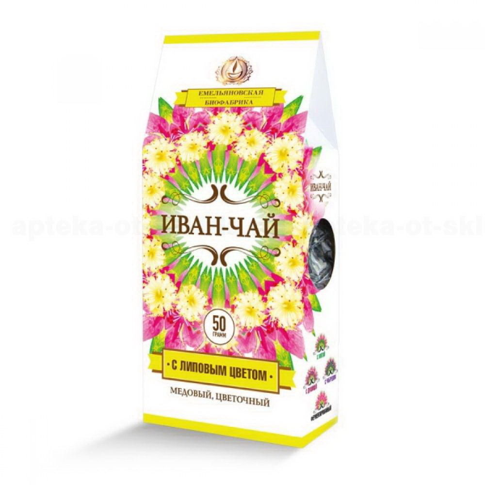 

Чай травяной Иван-чай с липой в пакетиках 2 г x 20 шт