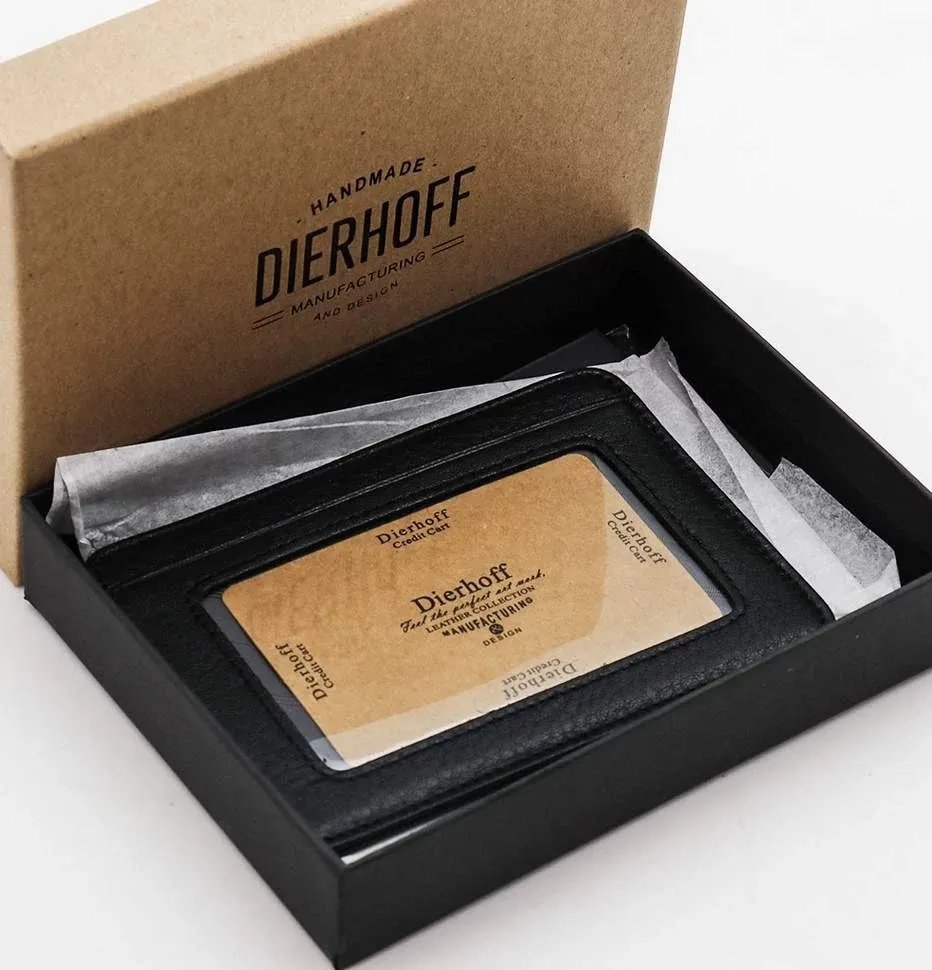 

Визитница мужская Dierhoff Д259/8 черная, Д259/8