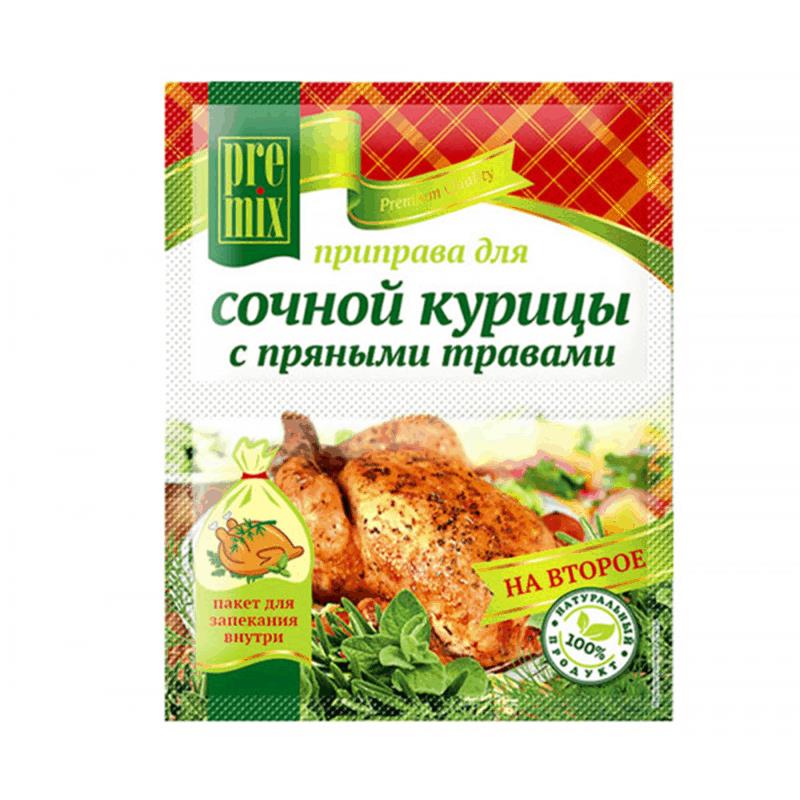 

Приправа PreMix На второе Для сочной курицы с пряными травами 30 г