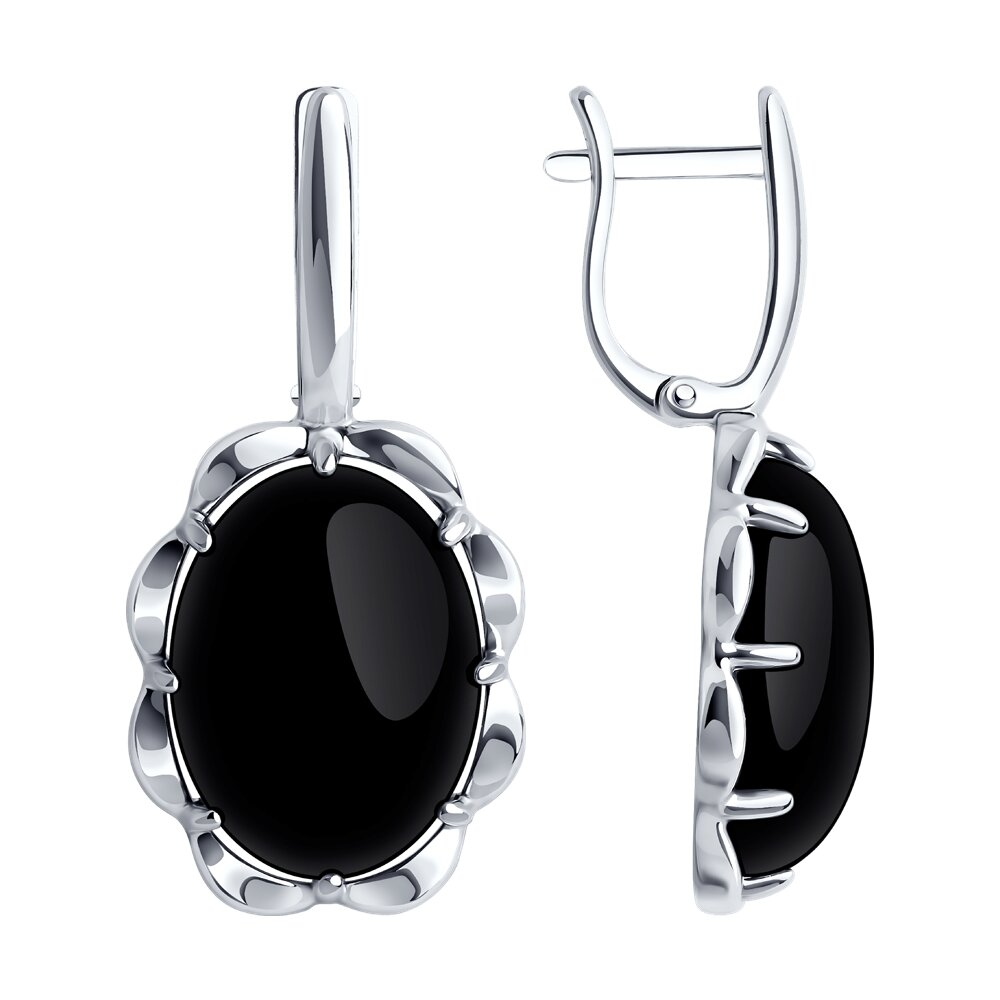 

Серьги из серебра Diamant 94-320-01916-1, агат, 94-320-01916-1