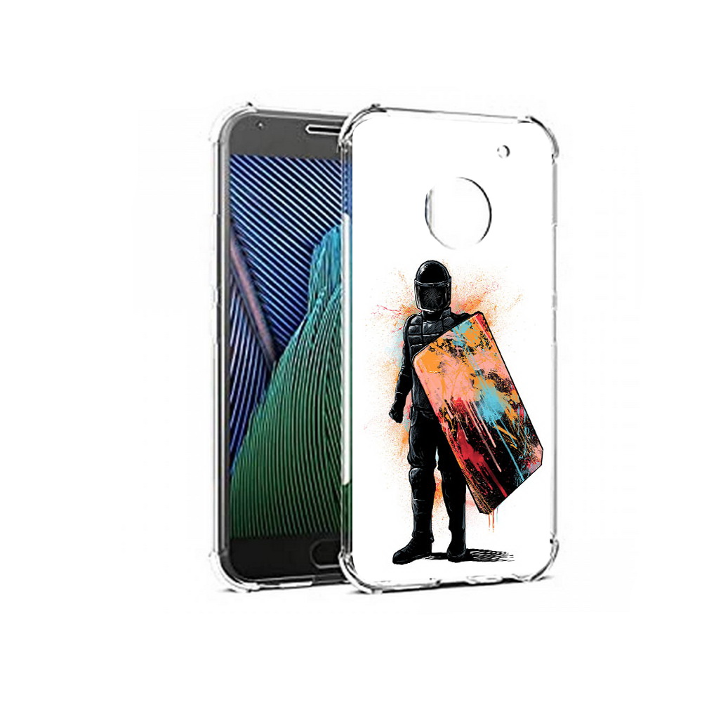 

Чехол MyPads Tocco для Motorola Moto G5 солдат с красочным щитом (PT67504.367.614), Прозрачный, Tocco