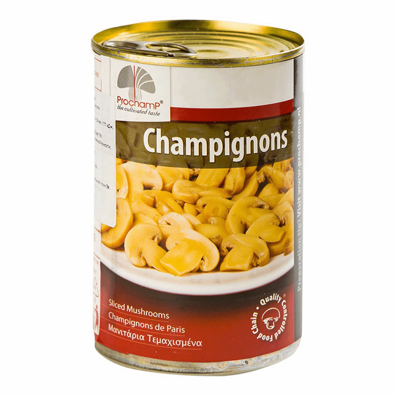 

Шампиньоны ProChamp резанные 195 г