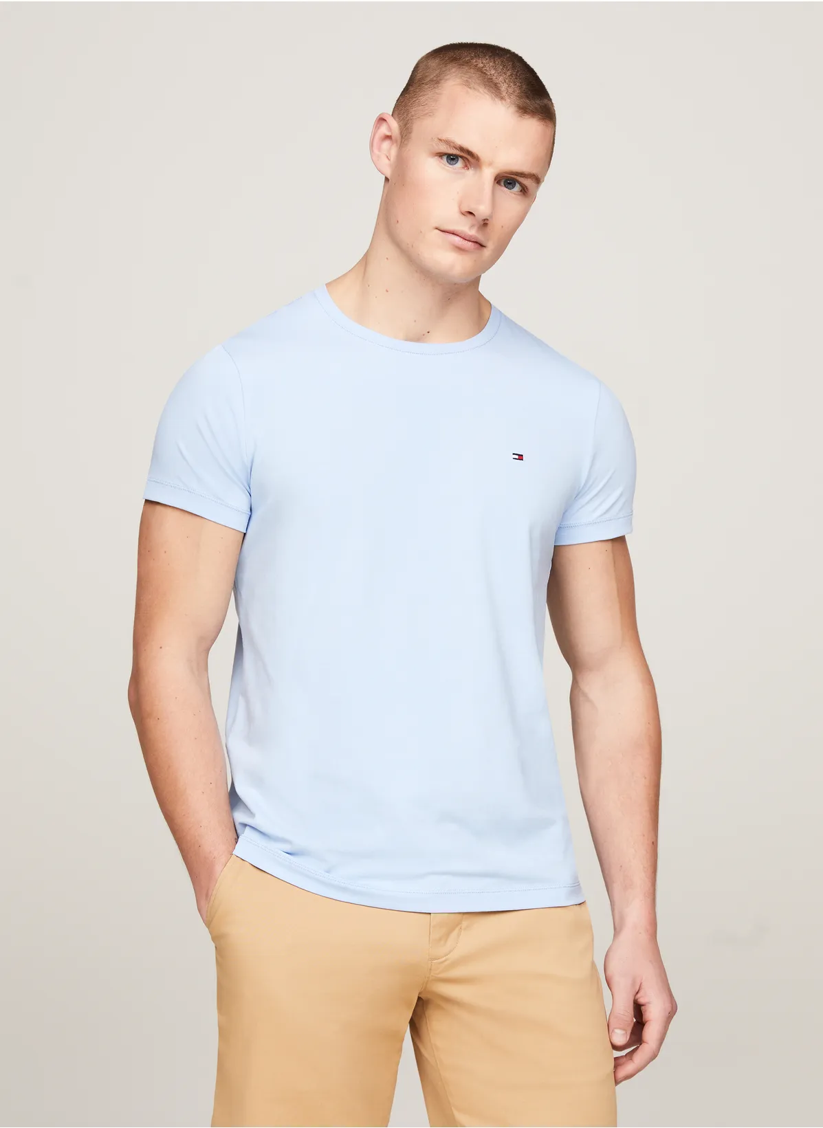 Футболка мужская Tommy Hilfiger MW0MW10800 голубая S 5590₽