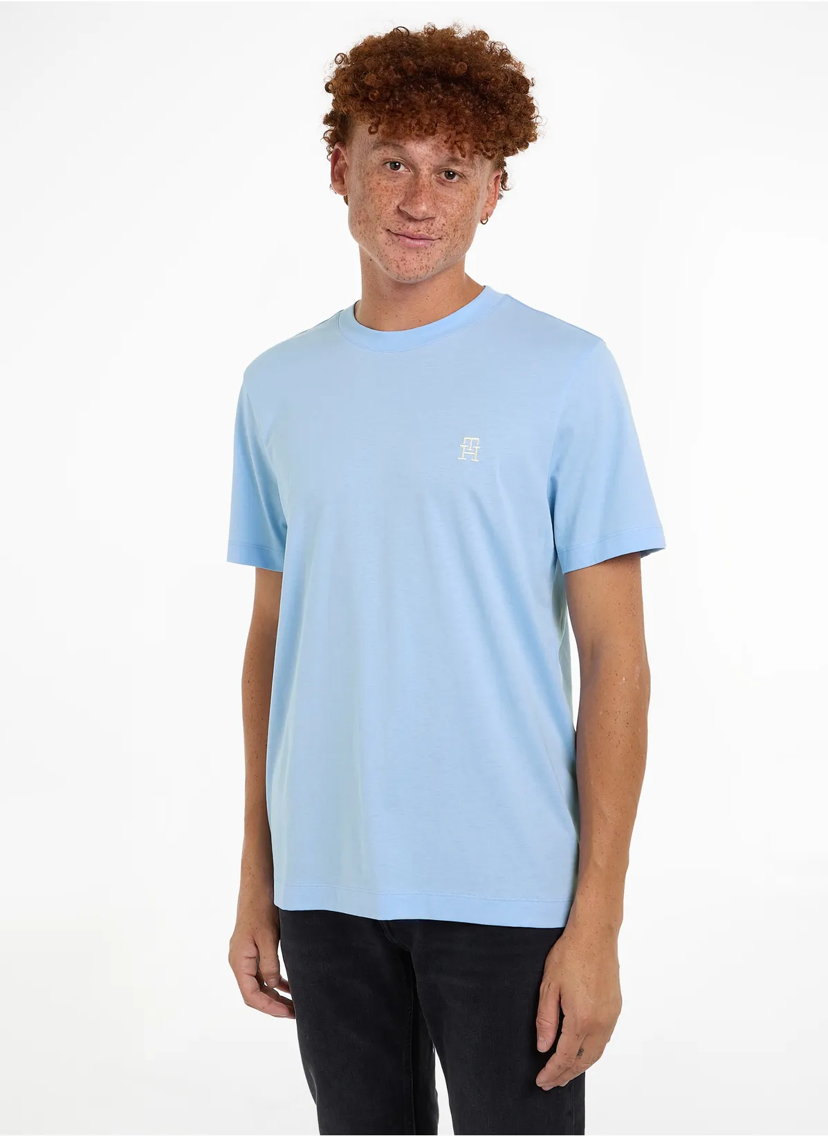 Футболка мужская Tommy Hilfiger MW0MW33987 голубая M 6990₽