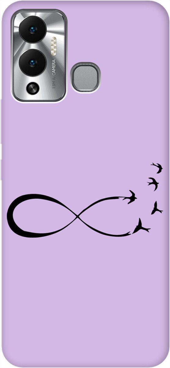 

Чехол на Infinix Hot 12 Play NFC "Infinity" сиреневый, Фиолетовый;черный, 14689