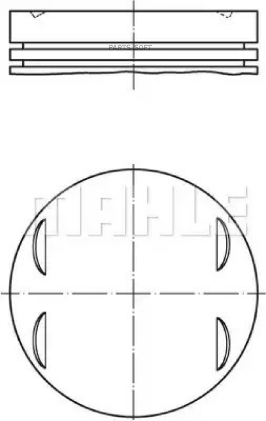 

Поршень Двигателя Mahle/Knecht 0052400