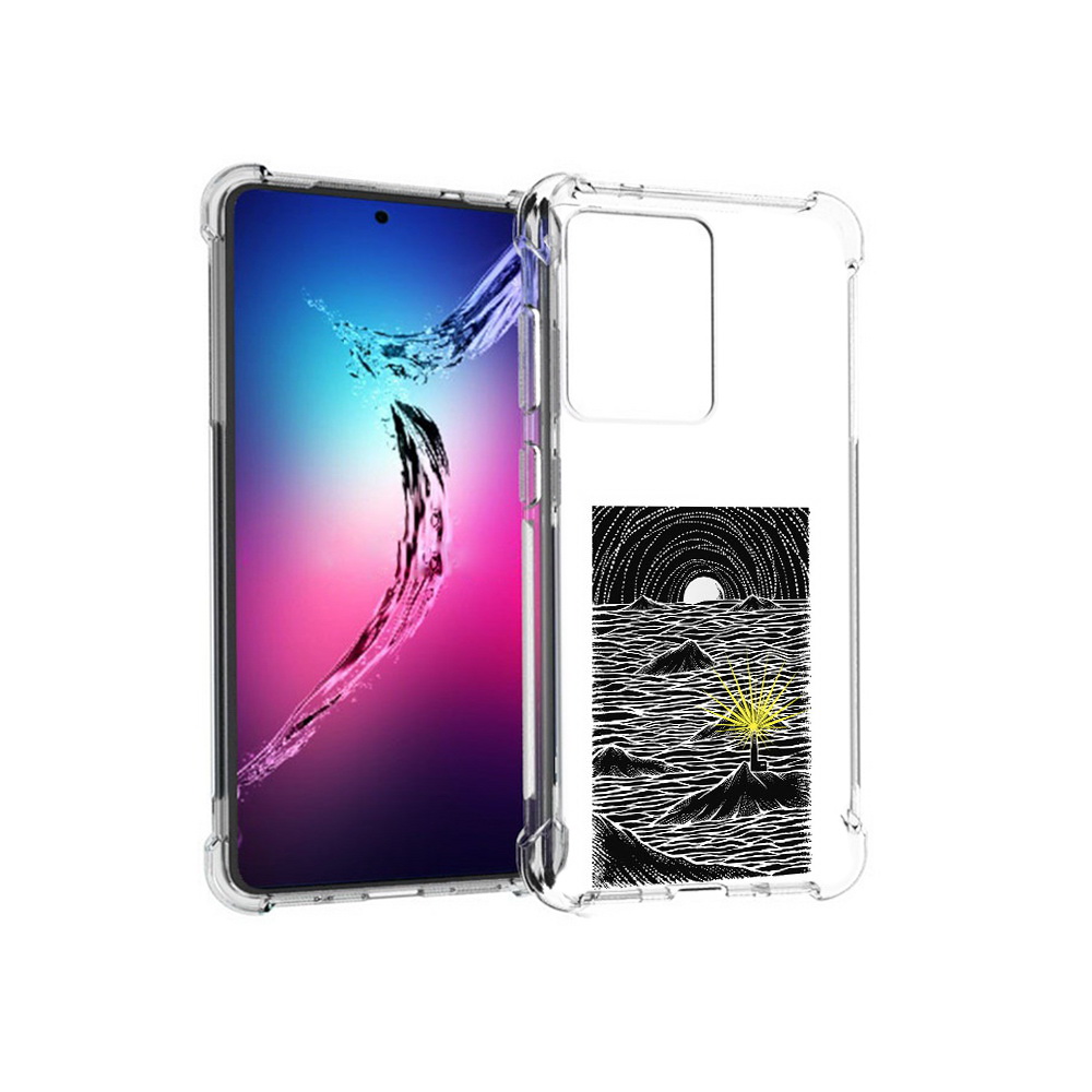 

Чехол MyPads Tocco для Samsung Galaxy S20+ маяк в черно белом море (PT141343.495.460), Прозрачный, Tocco