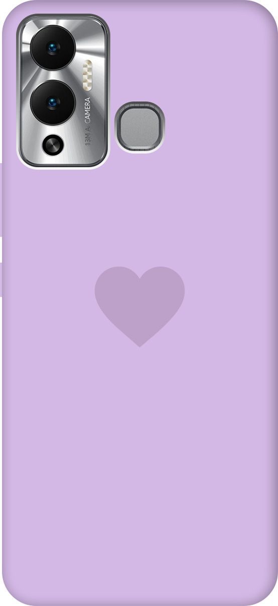 

Чехол на Infinix Hot 12 Play NFC "Heart" сиреневый, Фиолетовый, 14688