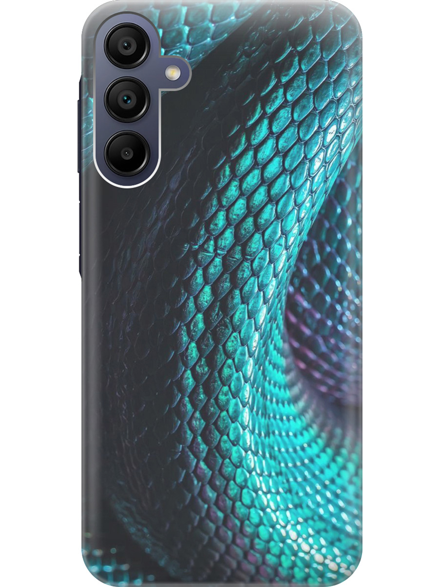 

Силиконовый чехол на Samsung Galaxy A15 с рисунком "Змеиная кожа", Зеленый;синий, 20012138