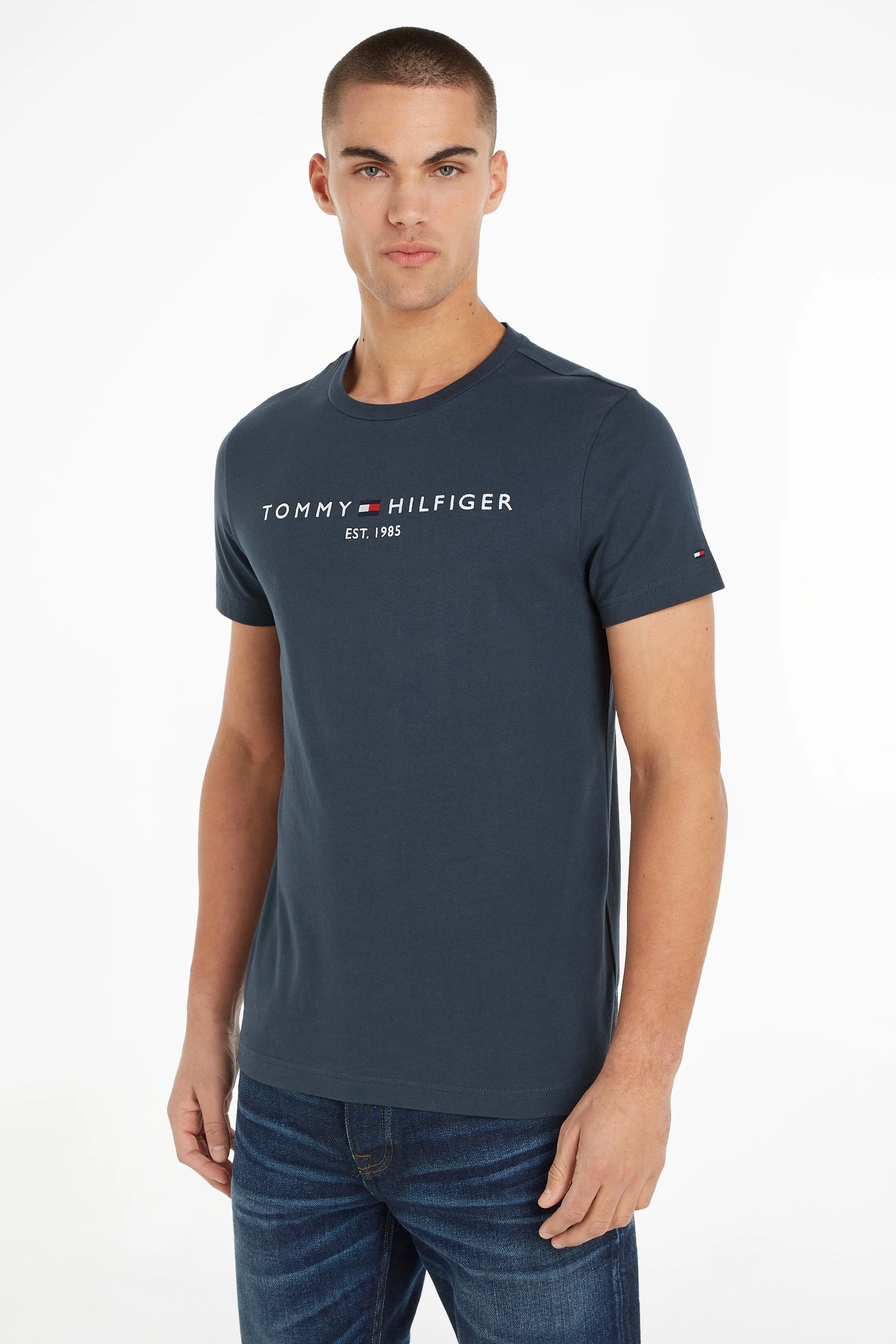 Футболка мужская Tommy Hilfiger MW0MW11797 серая L 6590₽
