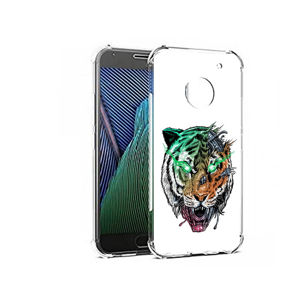 

Чехол MyPads Tocco для Motorola Moto G5 робо-тигр (PT67504.367.584), Прозрачный, Tocco